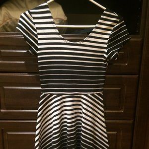 TRADED ON DEPOP Planet Gold Striped Dress